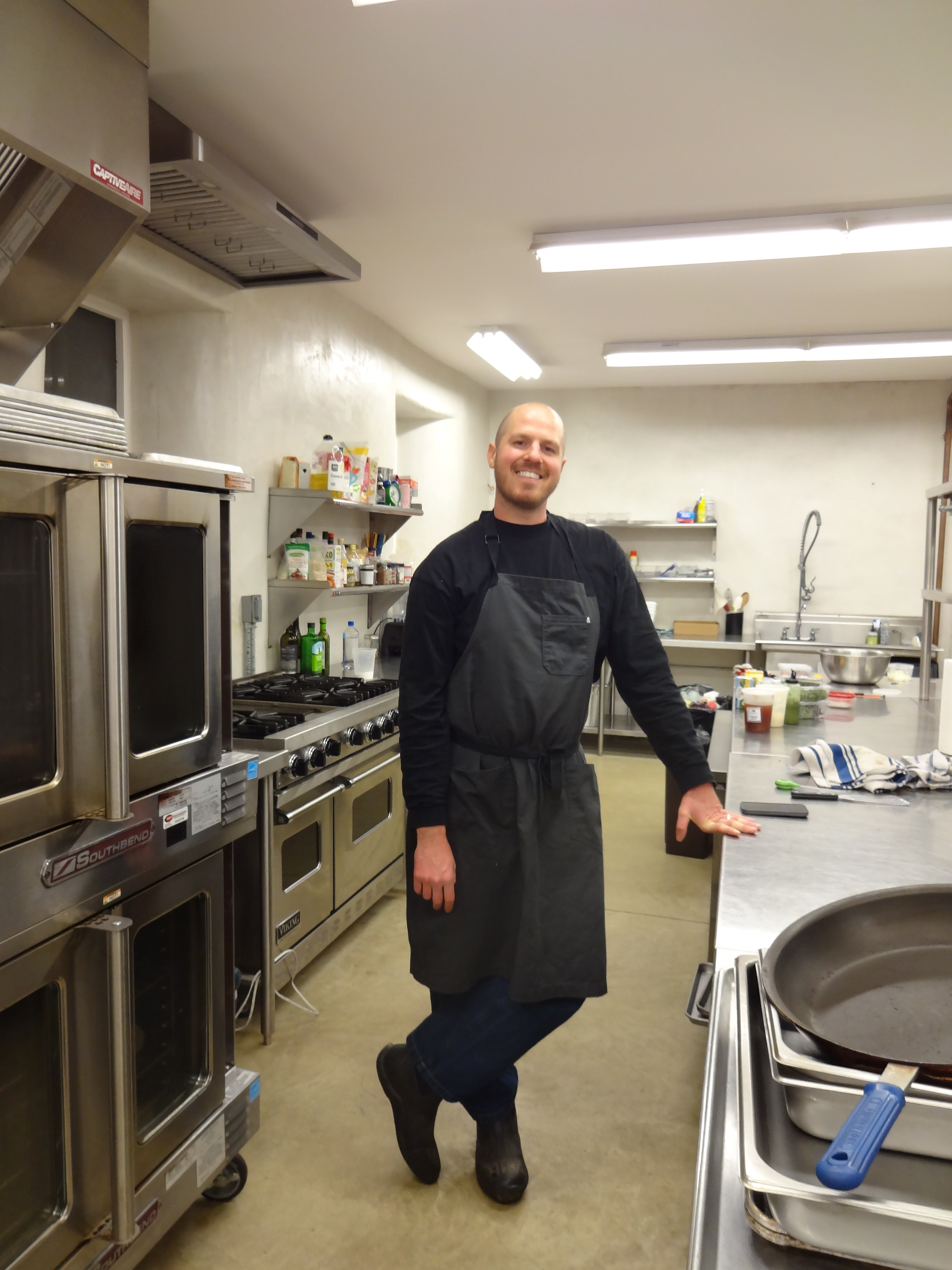 Chef Judd Hayne in the kitchen
