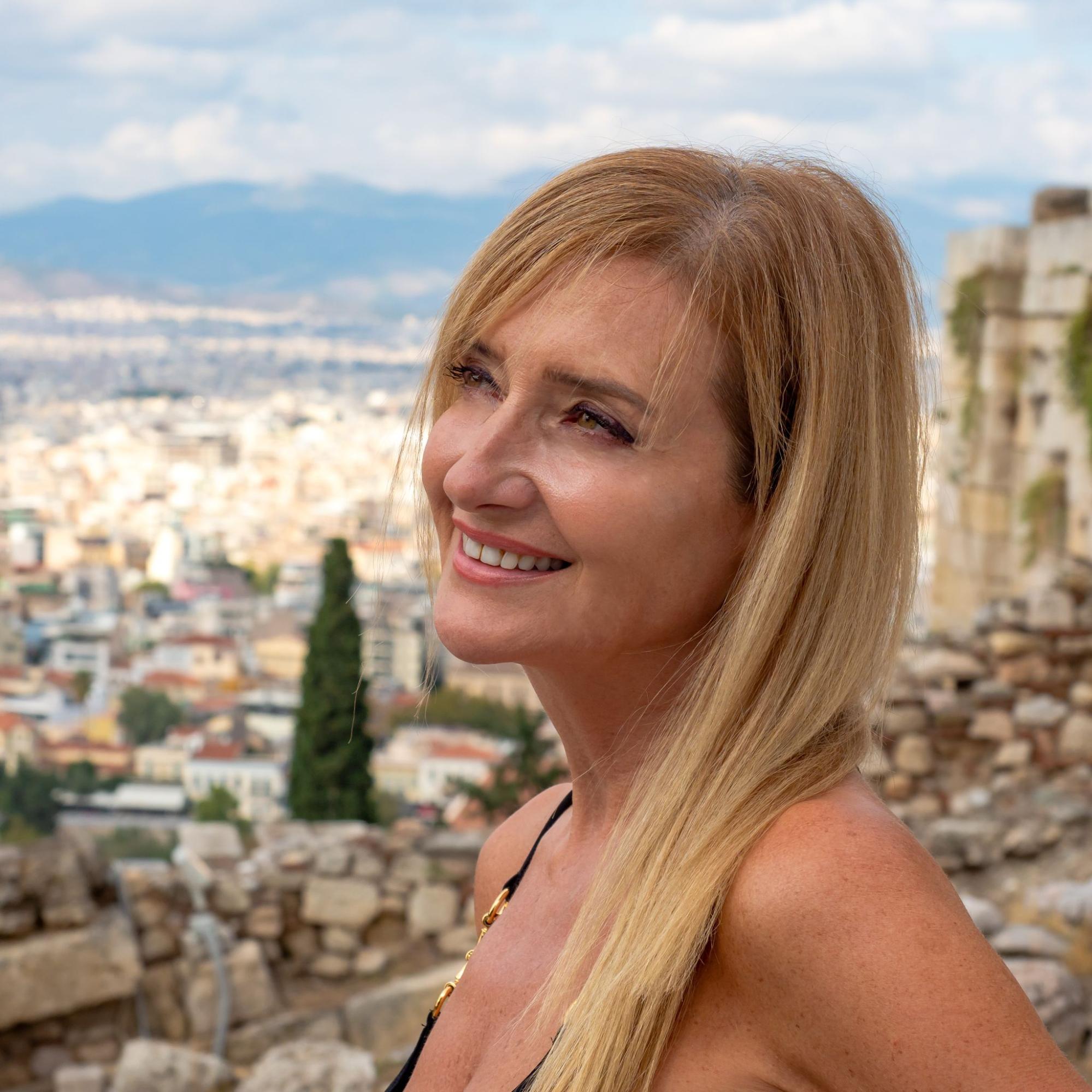 Vicky DeRosa in Athens