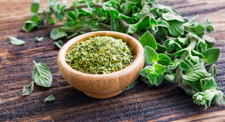 Fresh Mediterranean herbs and pesto