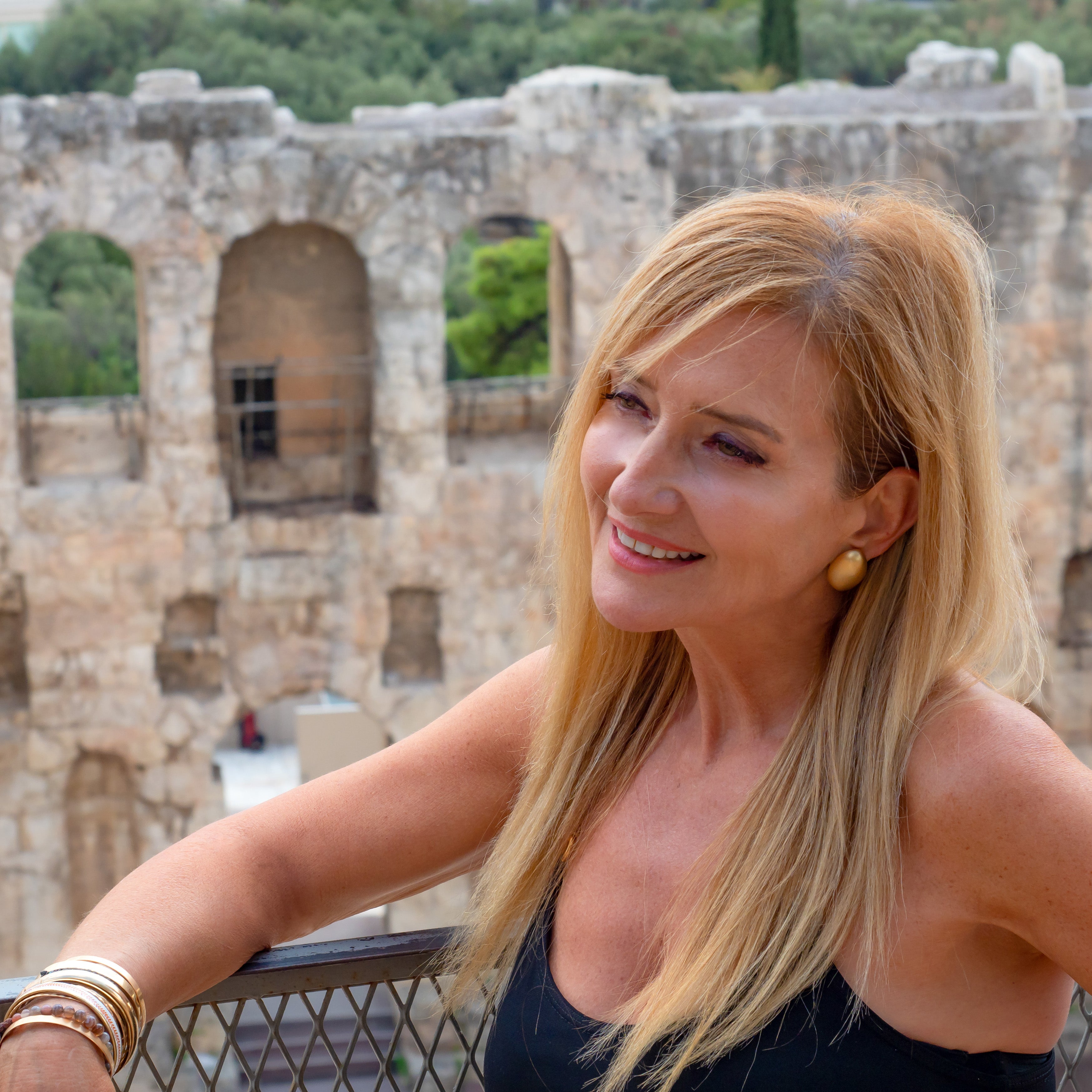 Vicky DeRosa at the Acropolis
