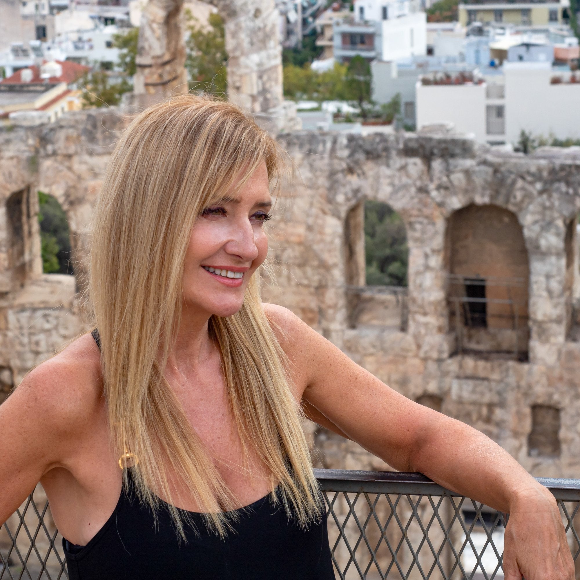 Vicky DeRosa at the Acropolis, Athens